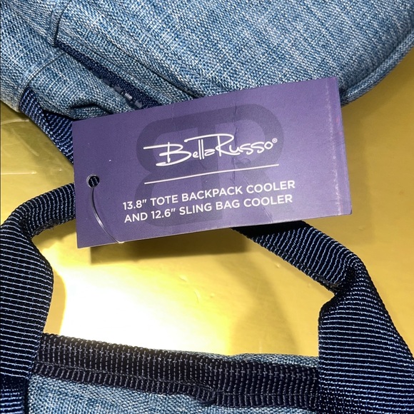 Two Pieces Stylish Navy and Gray Thermo Backpack - Picture 3 of 5